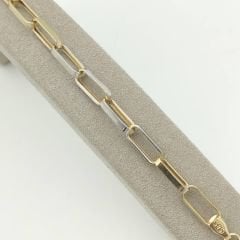 Çift Renk Altın Ataç Zincir Bileklik - BLK0880