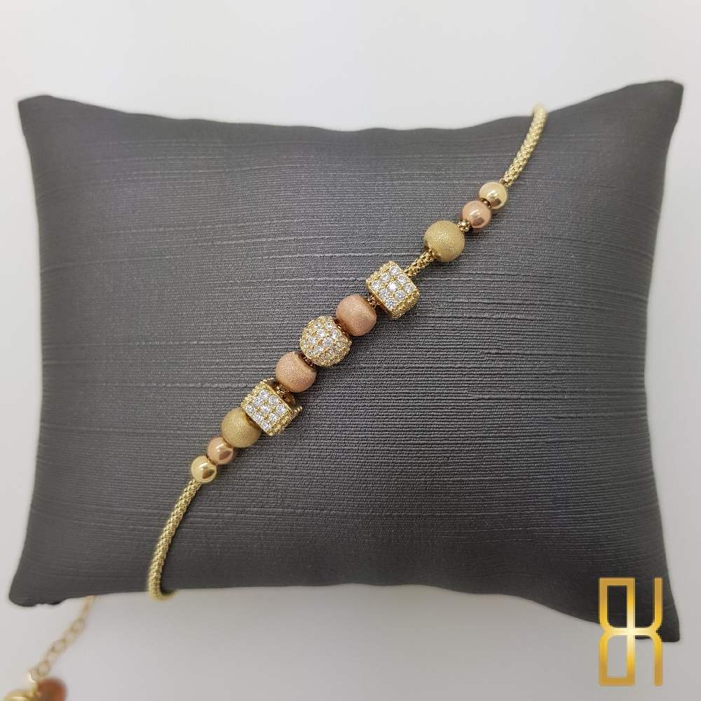 Dorika Charmlı 14 Ayar Altın Bileklik