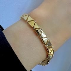 Taşlı Piramit Bileklik - BLK0886