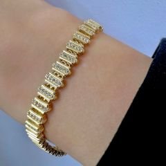 Taşlı Çubuk Bileklik - BLK0884