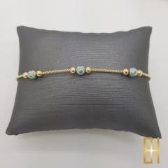 Nazar Boncuklu 14 Ayar Altın Bileklik