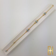 Nazar Boncuklu 14 Ayar Altın Bileklik