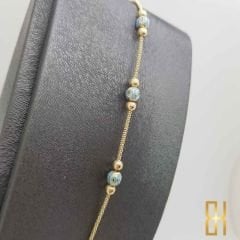 Nazar Boncuklu 14 Ayar Altın Bileklik