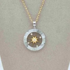 Çevirmeli Pusula Kolye Ucu – KLU0556