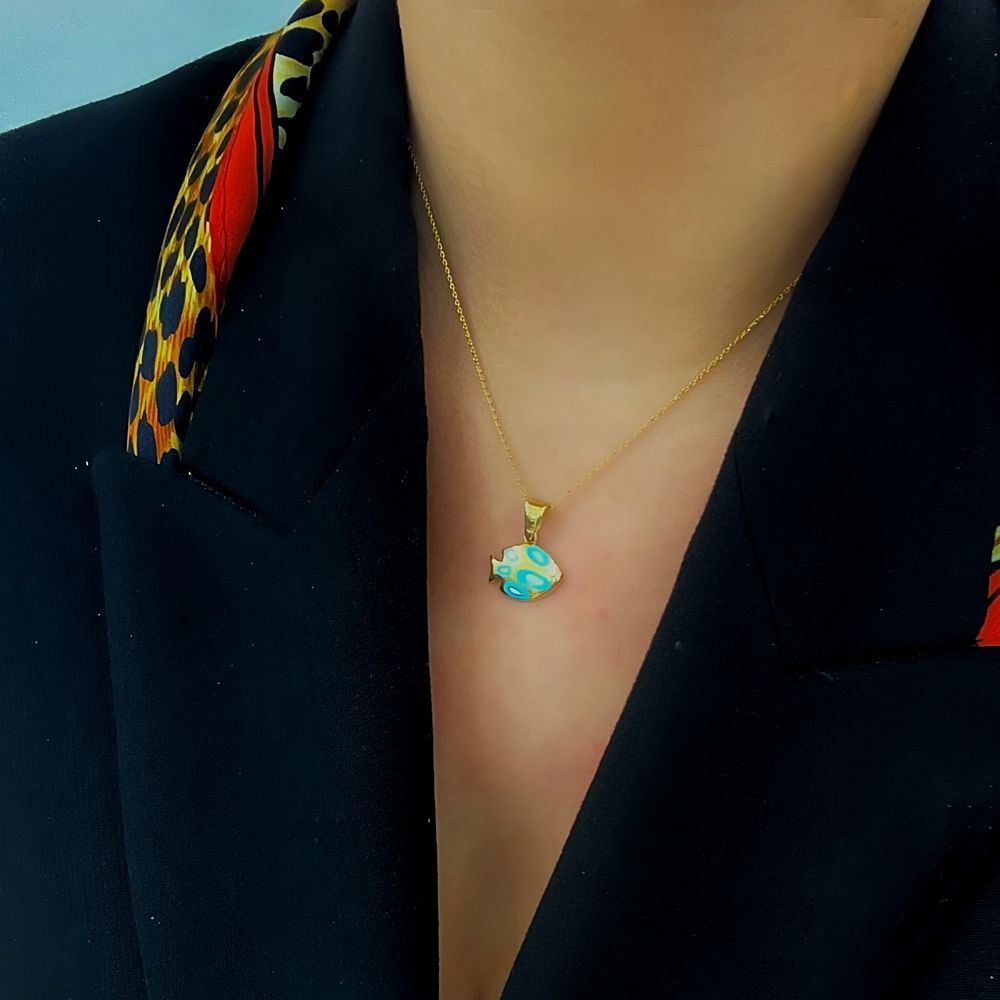 Mineli Balık Kolye Ucu – KLU0587