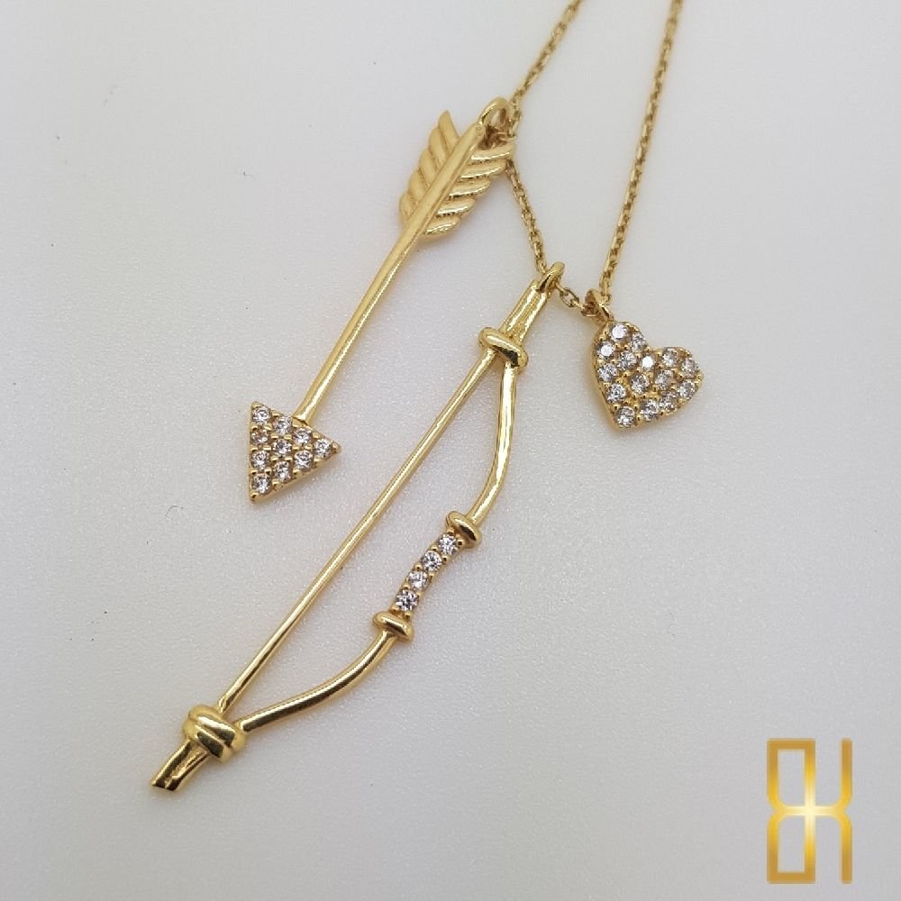 Aşk Oku Altın Kolye 14 Ayar