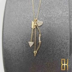 Aşk Oku Altın Kolye 14 Ayar