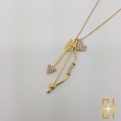 Aşk Oku Altın Kolye 14 Ayar