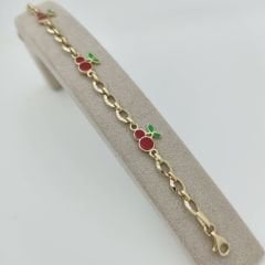 Kiraz Figürlü Çocuk Zincir Bileklik – BLK0896