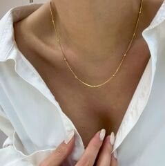 Mini Top Detaylı Zincir Kolye – ZNC0455