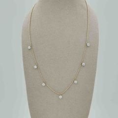 Taşlı Top Zincir Kolye – KLY0981