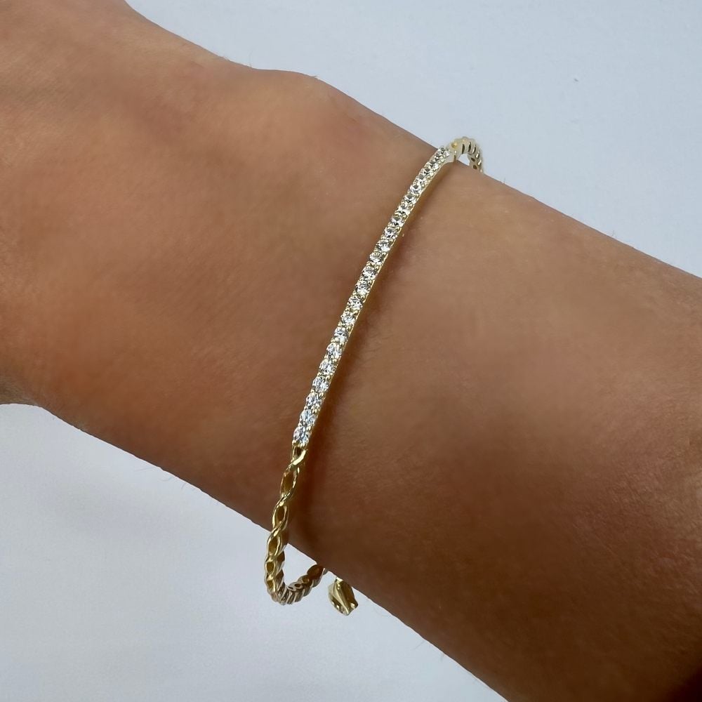 Taşlı İnce Kelepçe – KLP0317