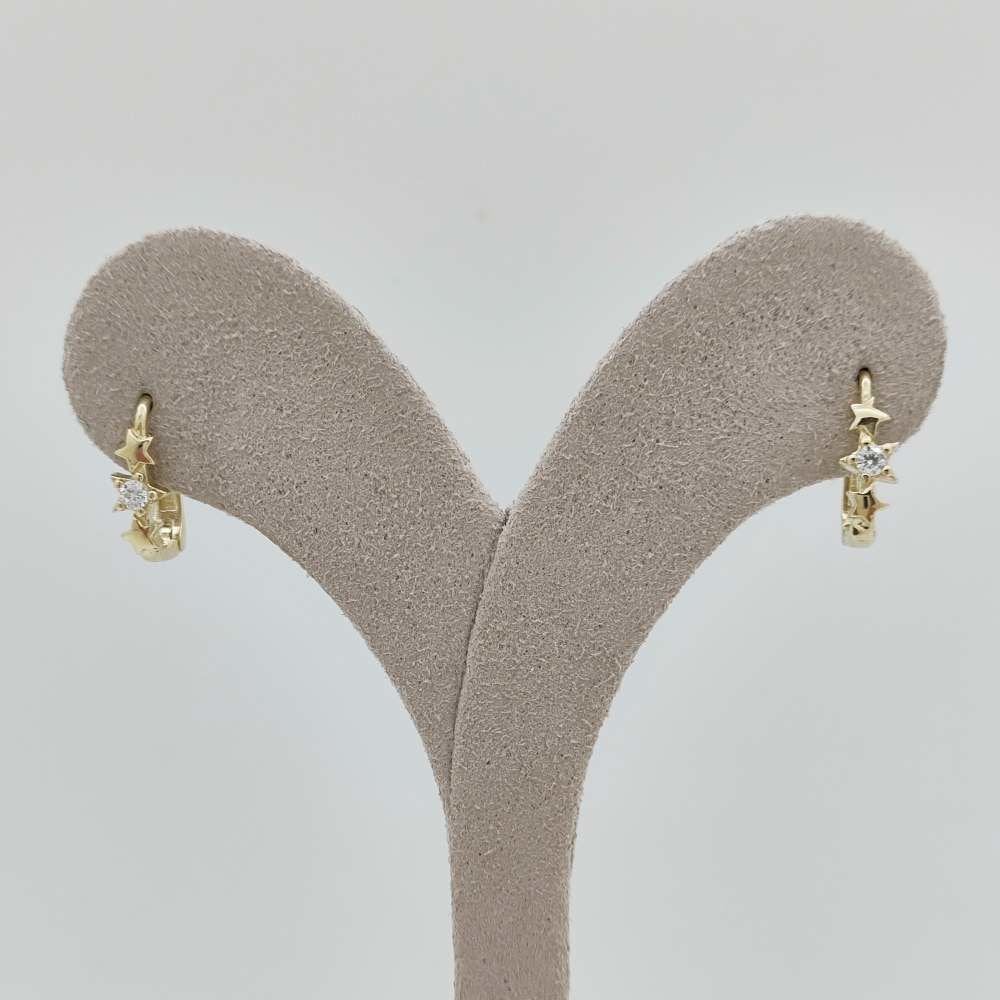 Taşlı Yıldız Halka Küpe – KP00870