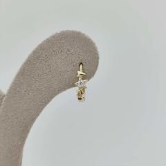 Taşlı Yıldız Halka Küpe – KP00870