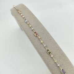 Renkli Baget Taşlı Dorikalı Bileklik – BLK0928