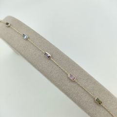 Renkli Baget Taşlı Bileklik – BLK0929