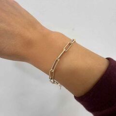 İtalyan Dokulu Ataç Zincir Bileklik – BLK0933