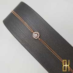 Taşlı Bileklik 14 Ayar Altın