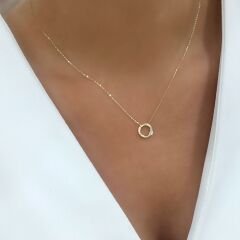 Taşlı Halka Kolye – KLY0994