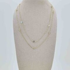 Nazar Boncuklu Taşlı Kolye – KLY0988