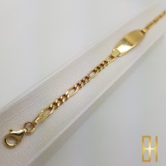 Çocuk Altın Künye – 14 Ayar Halka Zincir