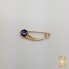 Altın Allah Yazılı Bebek İğnesi