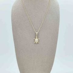 Taşlı Kaplumbağa Kolye Ucu – KLU0624