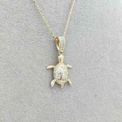 Taşlı Kaplumbağa Kolye Ucu – KLU0624