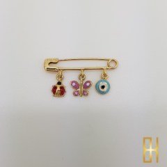 Nazar Uğur Kelebek Bebek İğnesi