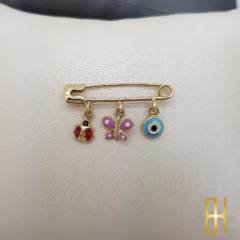 Nazar Uğur Kelebek Bebek İğnesi