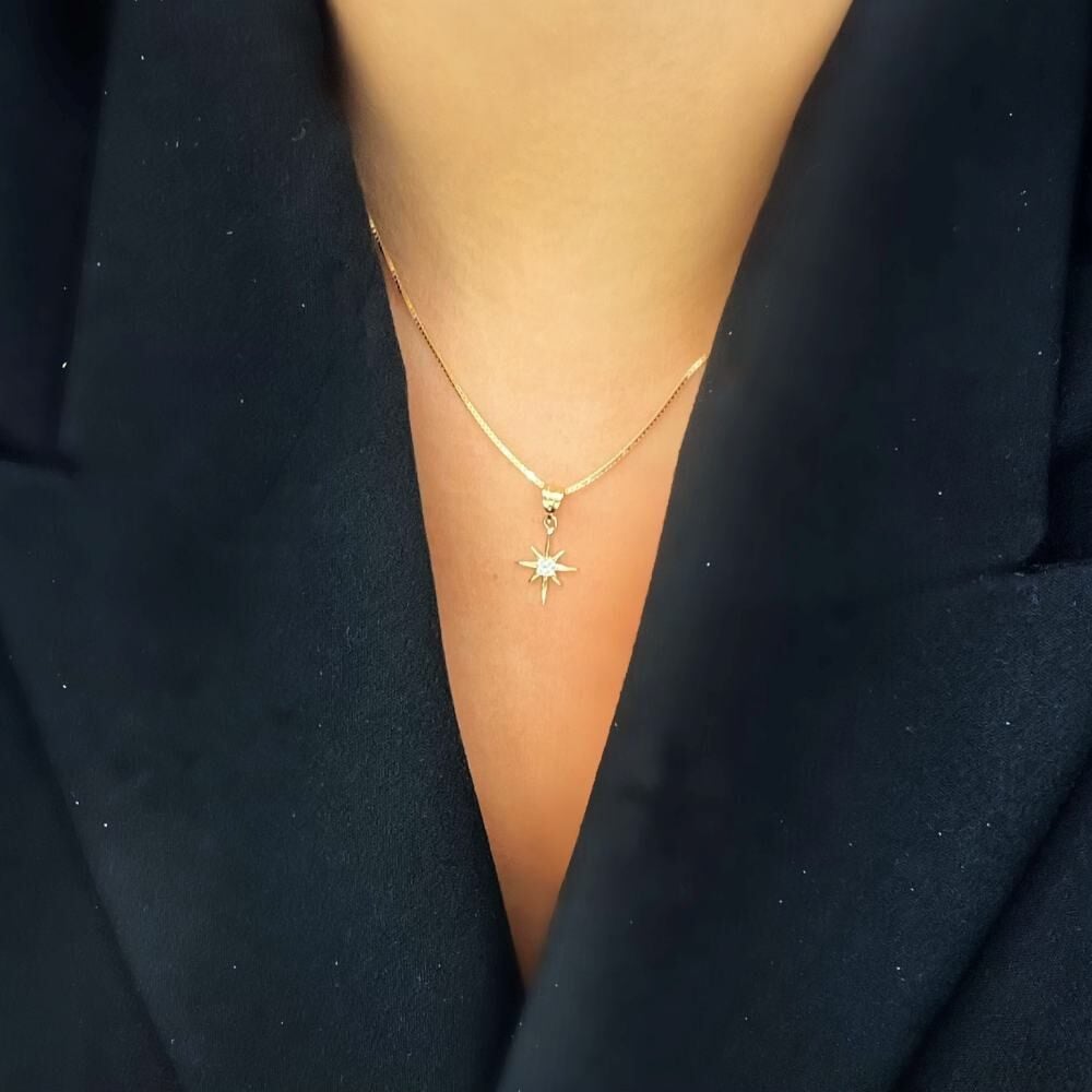 Taşlı Kutup Yıldızı Kolye Ucu – KLU0626