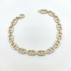 Taşlı Dörtgen Zincir Bileklik – BLK0972