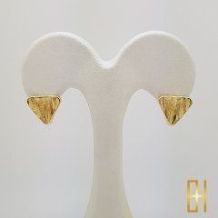 Üçgen Geometrik Şekilli Tasarım Küpe