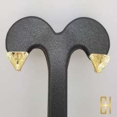 Üçgen Geometrik Şekilli Tasarım Küpe