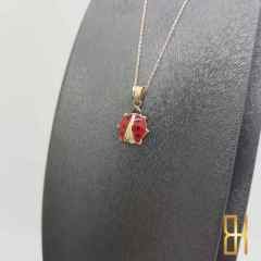 Uğur Böceği Kolye Ucu Altın Büyük