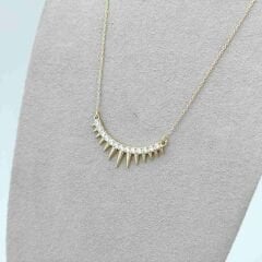 Taşlı Güneş Tacı Kolye – KLY1006