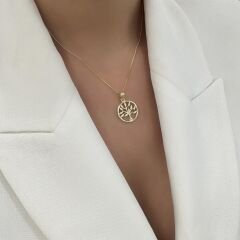 Taşlı Hayat Ağacı Kolye Ucu – KLU0640