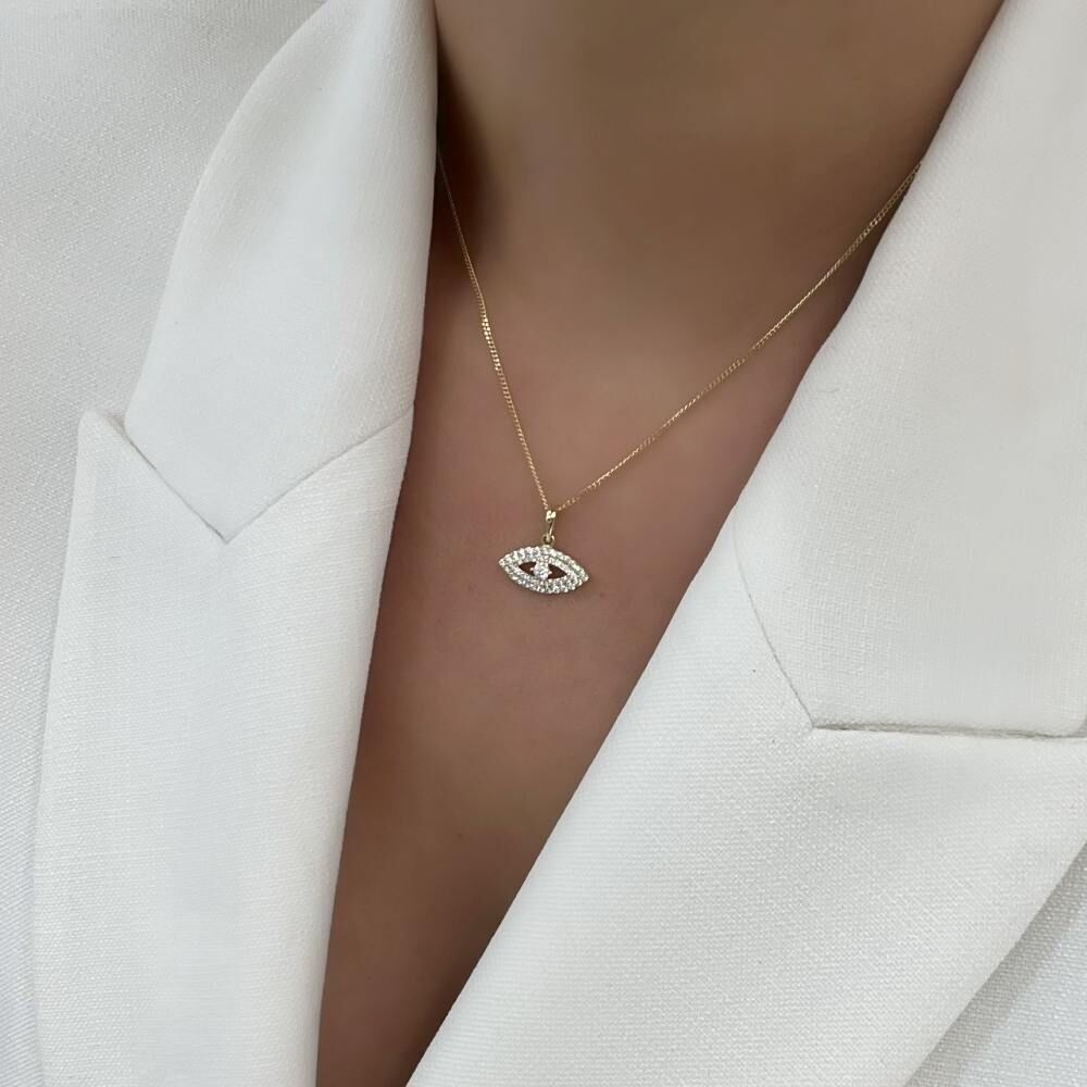 Taşlı Göz Kolye Ucu – KLU0641