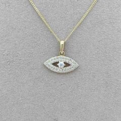 Taşlı Göz Kolye Ucu – KLU0641