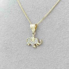 Taşlı Fil Kolye Ucu – KLU0645