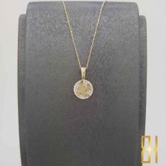 Taşlı Kırlangıç Kolye Altın