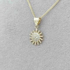 Taşlı Güneş Kolye Ucu – KLU0642