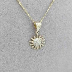 Taşlı Güneş Kolye Ucu – KLU0642