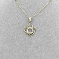 Taşlı Güneş Kolye Ucu – KLU0643