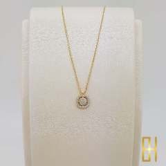 Taşlı Kolye Sarı Altın