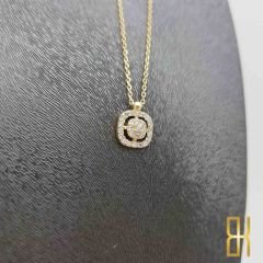 Taşlı Kolye Sarı Altın