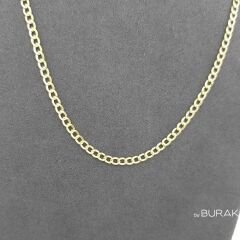 Gurmet (Gourmet) Zincir 14 Ayar Altın 55 cm-İnce