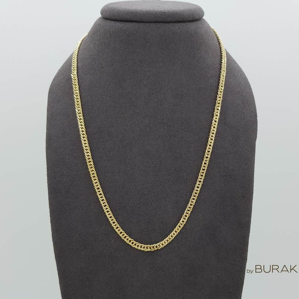 Gurmet (Gourmet) Zincir 14 Ayar Altın 65 cm-İnce