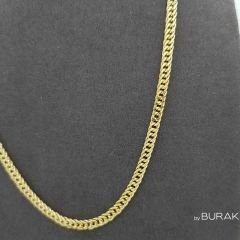Gurmet (Gourmet) Zincir 14 Ayar Altın 65 cm-İnce