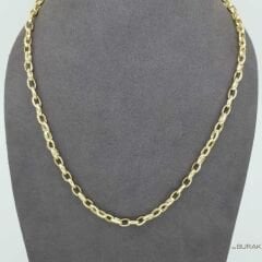 Doç Zincir (Yuvarlak Halka) 14 Ayar Altın 60 cm
